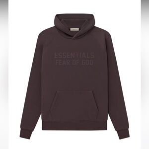 Essentials fear of god plum hoodie